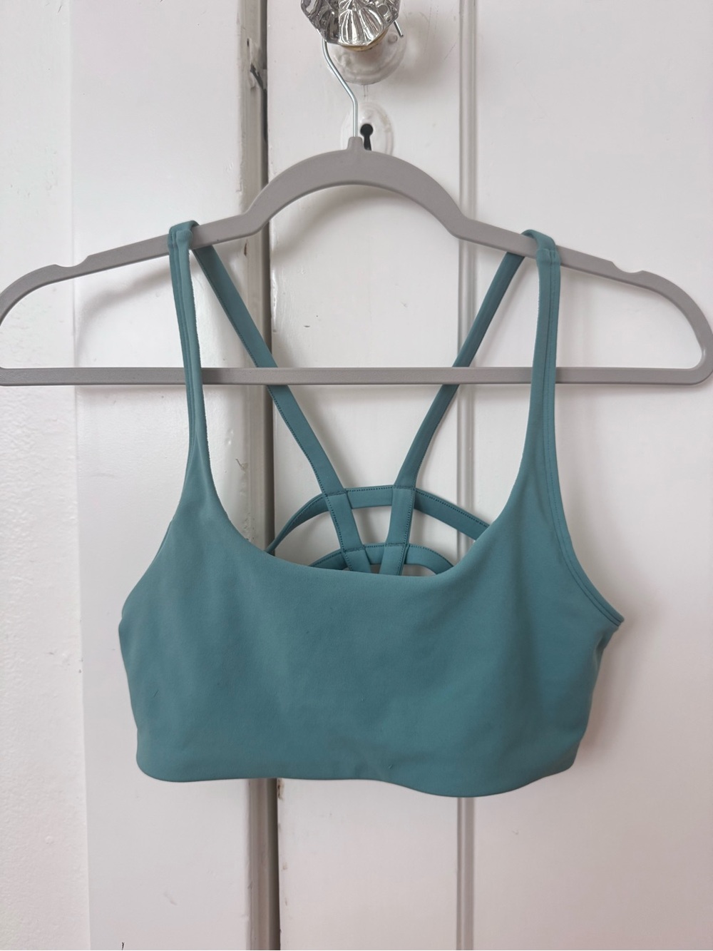 Vuori Strappy Back Sports Bra - Teal